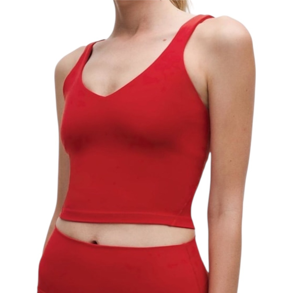 LULULEMON ATHLETICA Women's Align Red Crop Top